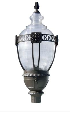 Dabmar Lighting GM660-L80-40K-BZ Cast Alum Post Top Fixture 120V-277V E39 LED 80W 4000K in Bronze Finish