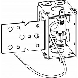 Orbit GMB-1-MC-B 2-3/4” Deep, Gangable 1-Gang Switch Box With MC Clamps & B Bracket
