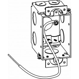 Orbit GMB-1-NM 2-3/4” Deep, Gangable 1-Gang Switch Box With NM Cable Clamps