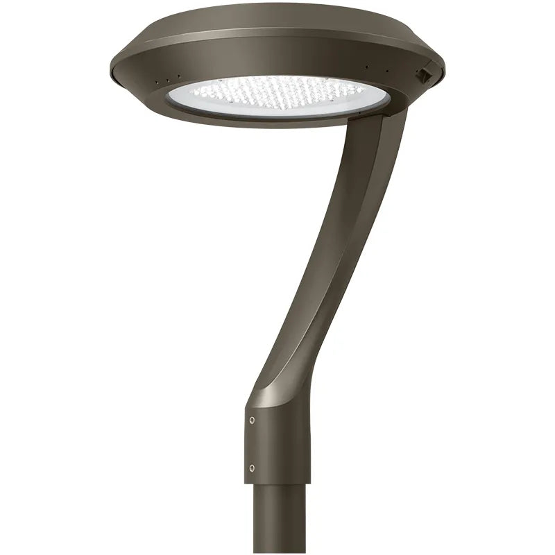 Westgate GPX-90-150W-MCTP-A1 LED Single Arm Post Mount Area Disk Light, Wattage 90/120/150W, Lumens 150 LM/W, CCT Selectable, Bronze Finish