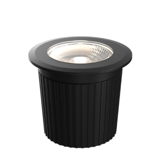 DALS Lighting GRD2-CC-BK Sol 2″ Recessed Ground Light - 9W - CCT Selectable - 600 Lumens - 12V - Black Finish