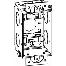 Orbit GSB-1-MC 2” Deep, Gangable 1-Gang Shallow Switch Box With MC Clamps