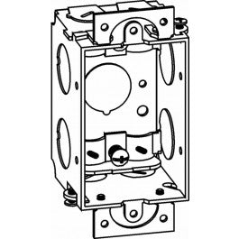 Orbit GSB-1-NM 2” Deep, Gangable 1-Gang Shallow Switch Box With NM Clamps