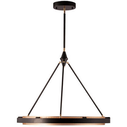Alora Lighting PD302732CBGS-UNV-010 Duo LED 31.25 inch Classic Black and Gold Shimmer Pendant Ceiling Light