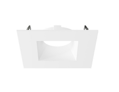 DMF Lighting H4TSSBK 4" H Series Square Recessed Trim, Black