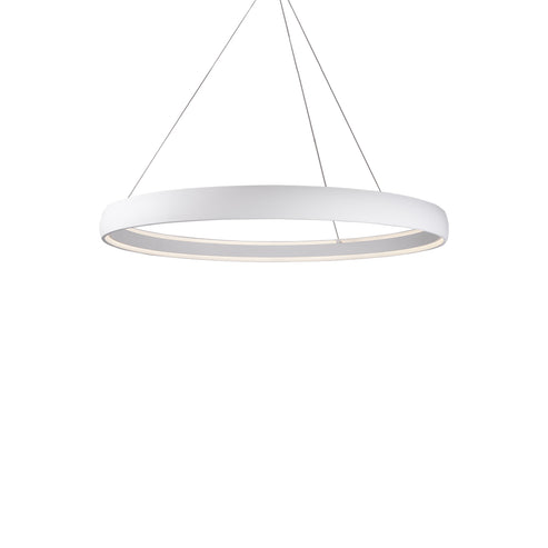 Kuzco Lighting PD22753-WH-UNV-010 Halo 53-in Pendant Ceiling Light - CCT: 3000K - Finish: White