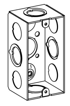 Orbit HB-1-MKO 1-7/8” Deep, 1-Gang Welded Handy Box With MKO
