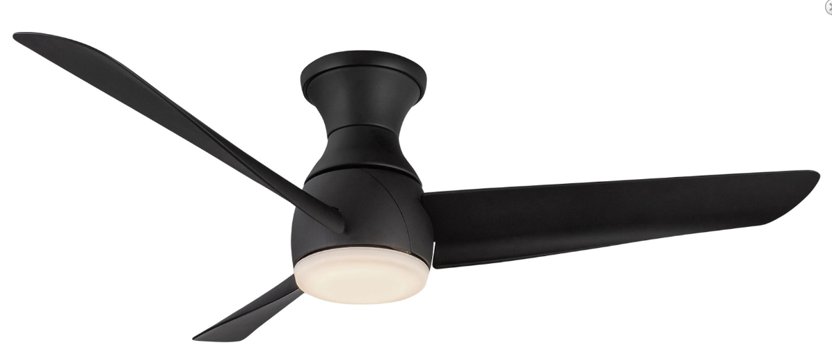 Kuzco Lighting HF91954-MB Thalia 54 inch Matte Black LED Hugger Fan