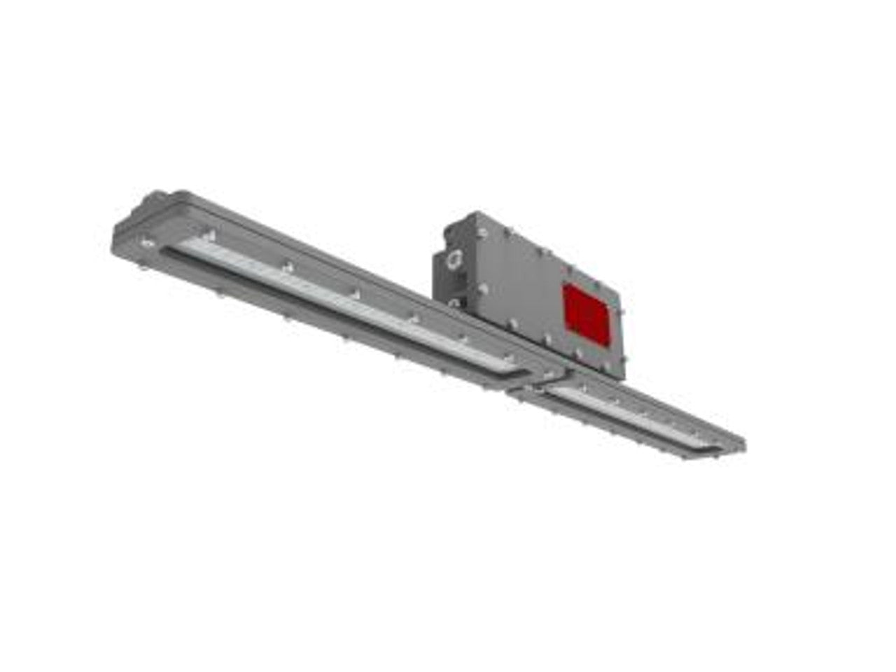 MaxLite HL-LI4880U30P-D1 4Ft Hazardous Location Pendant Mount Linear Light, Wide Dist., 110 Deg, Clear Lens, Class I Division 1, Wattage 80W, Voltage 120-277V, Color Temperature 3000K, Grey