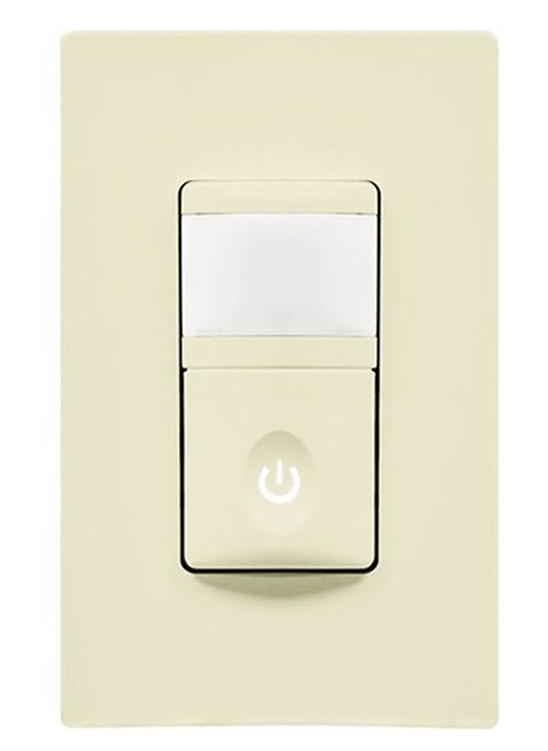 Enerlites HMOS-LA OCCUPANCY/VACANCY MOTION SENSOR SINGLE POLE IN-WALL SWITCH - LIGHT ALMOND