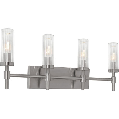 AFX Lighting HNTV3011MBSN Huntington 4 Light 30 inch Light Vanity Light Wall Light Satin Nickel Finish