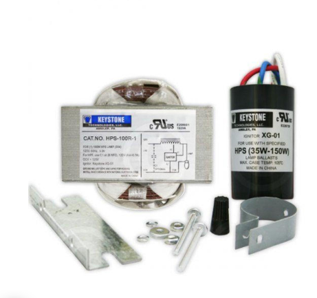 Keystone HPS-100R-1-KIT /A 100W High Pressure Sodium, 120V, with Ignitor, Bracket, Ballast Replacement Kit