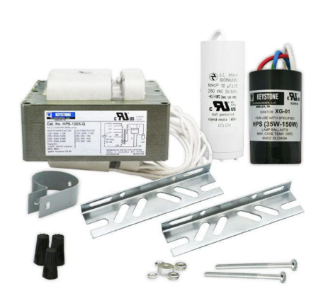 Keystone HPS-150R-1-KIT /A 150W High Pressure Sodium, 120V, with ignitor, bracket, Ballast Replacement Kit