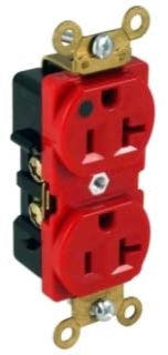 Orbit HR20-I 20A Hospital Grade Duplex Receptacle, Ivory Finish