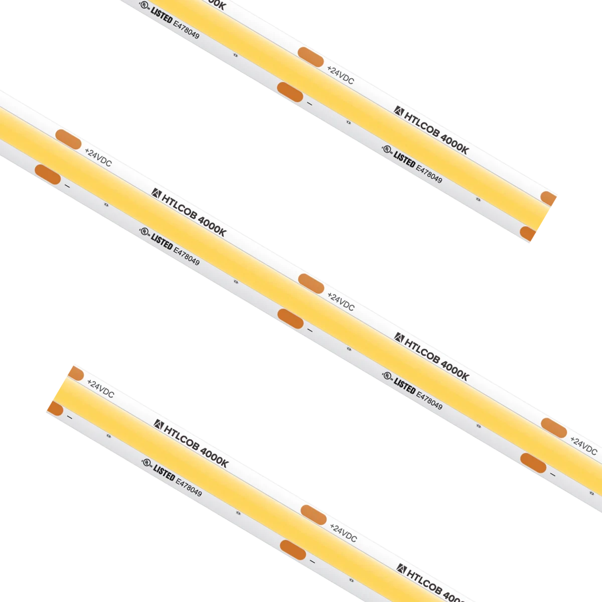 American Lighting HTL-COB-WH-CC High Output COB Tape Light IP54, Custom Cut, Wattage 4.5 W/ft, Voltage 24V DC, Color Temperature 4000K