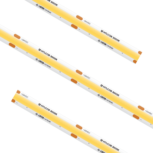 American Lighting HTL-COB-WW-CC Custom Cut HTL COB Tape Light, IP54, 1.96" cut increment, Color Temperature 3000K, Wattage 4.5W/ft