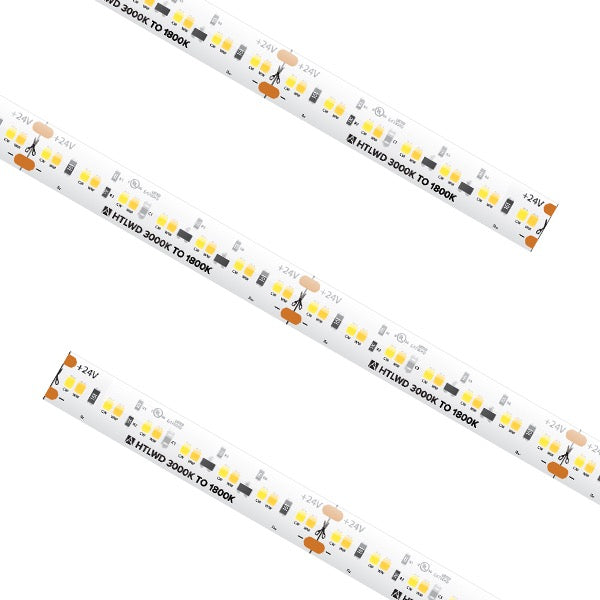 American Lighting HTLWD-3018-CC Trulux High Output Dim to Warm LED Tape Light - Custom Cut - Color Temperature 30K-18K - Wattage 4W / FT - 335 Lumens / FT - 24V