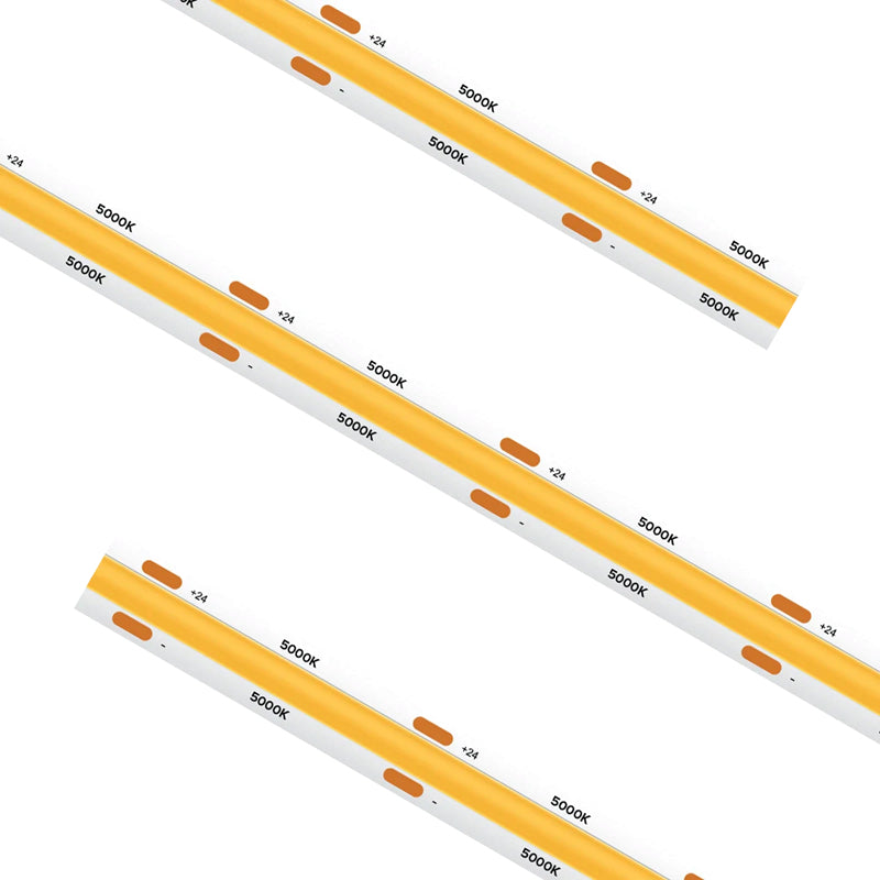 American Lighting HTMR-COB-CW-49 Trulux High Output Max Run COB LED Tape Light - 49.2FT Reel - Color Temperature 5000K - Wattage 3W / FT - 300 Lumens / FT - 24V