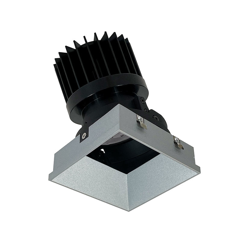 Nora Lighting NIO-4PSTLACDXHZ/HL 4" Iolite PLUS Square Recessed Trim Less Adjustable light - CCT: Comfort Dim (3000K-2000K) - Finish: Haze