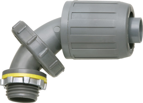 Industries NMLT590 1/2" PVC Liquid Tight Zero to 90 Connector