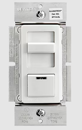 Eiko IP710-DLZ IllumaTech Wall Box 0-10V dimmer, with Locator Light, Voltage 120/277V
