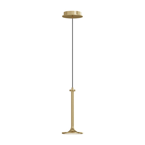 Alora Mood PD418006BG Issa 6-in Pendant Ceiling Light - CCT: 3000K - Finish: Brushed Gold