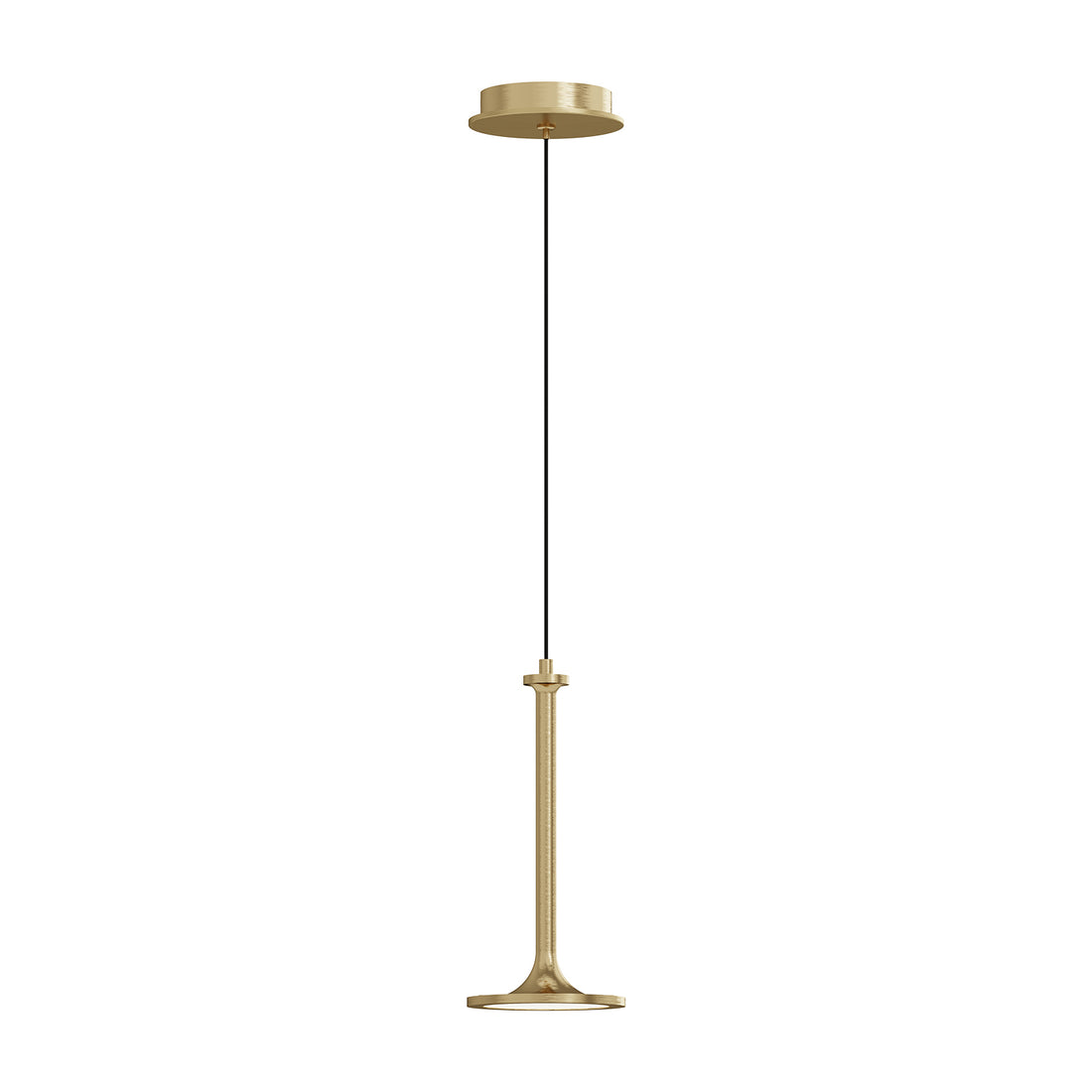 Alora Mood PD418006BG-UNV Issa 6-in Pendant Ceiling Light - CCT: 3000K - Finish: Brushed Gold