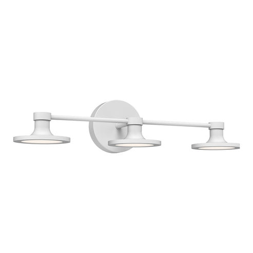 Alora Mood VL418021WH-UNV Issa 21-in Vanity Light - CCT: 3000K - Finish: White