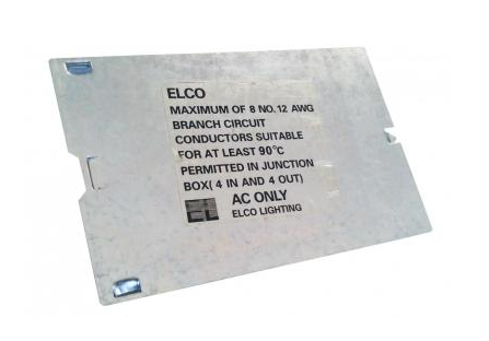 Elco Lighting JBOXCV J-Box Cover for Housings, Accessories for Recessed Fixtures