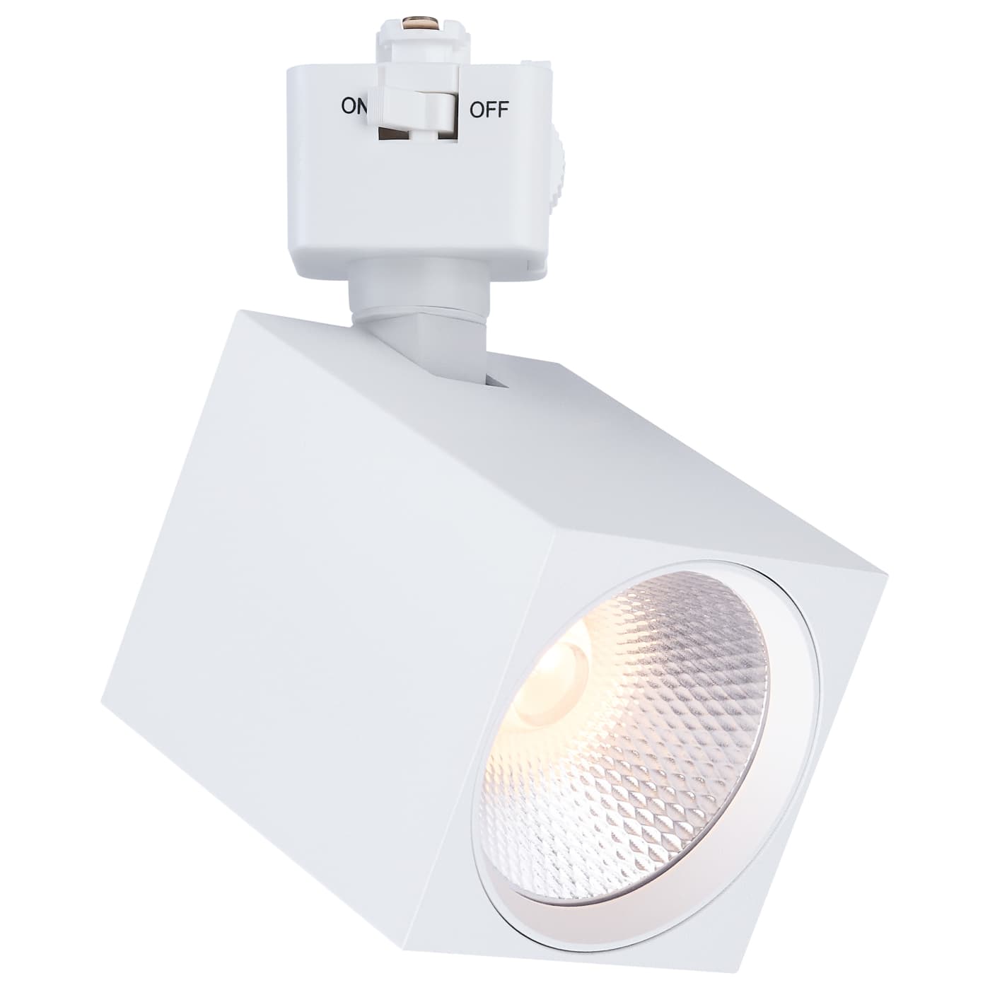 Satco JH5051 LED Track Head J Style Ceiling Light - Selectable CCT - Beam Angle: 36 Degree - Shape: Square - Finish: White