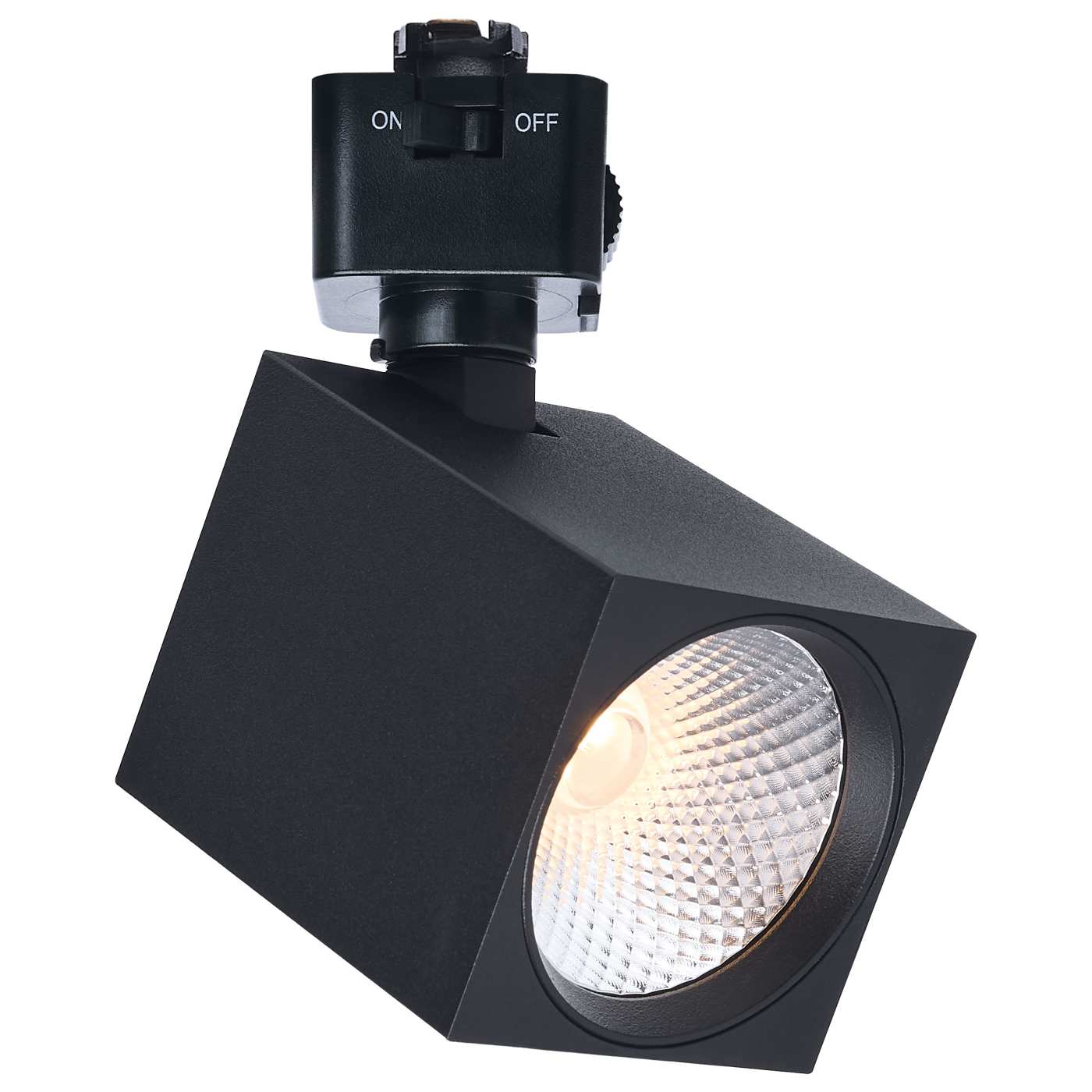 Satco JH5055 LED Track Head J Style Ceiling Light - Selectable CCT - Beam Angle: 48 Degree - Shape: Square - Finish: Black