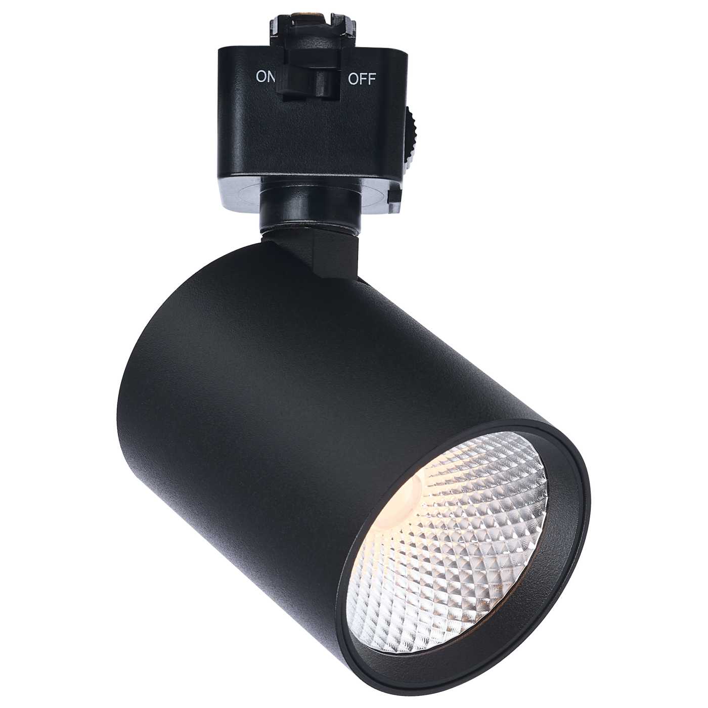 Satco JH5065 LED Track Head J Style Ceiling Light - Selectable CCT - Beam Angle: 48 Degree - Shape: Round - Finish: Black