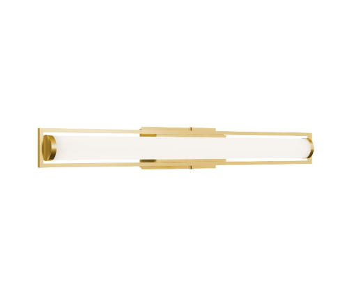 AFX Lighting JRDV3604LAJUDLB Jordon 36 Inch LED Vanity Wall Light, Watt 35W, Selectable 5CCT Light Antique Brass Finish