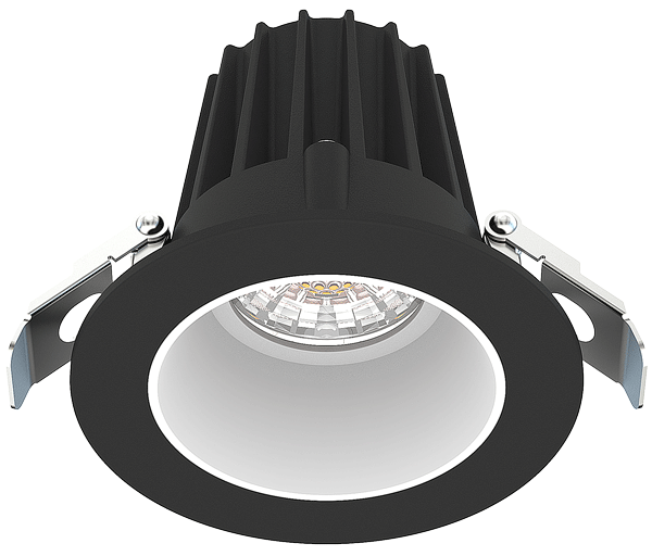 Lotus LED Lights JXL-COB02-R09W-5CCT-BK-2RR-SM-WH 2″ Round Black Trim Recessed Economy Light, 5CCT, Wattage 9W, 120V W/ Smooth White Reflector