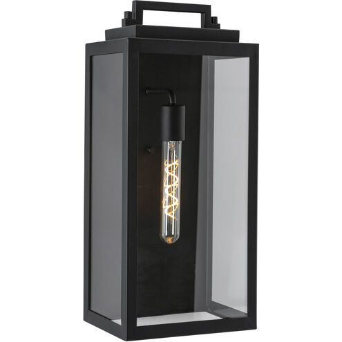 AFX Lighting KANW0919MBBK Kansas 1 Light 19.25 inch Black Outdoor Wall Sconce Light