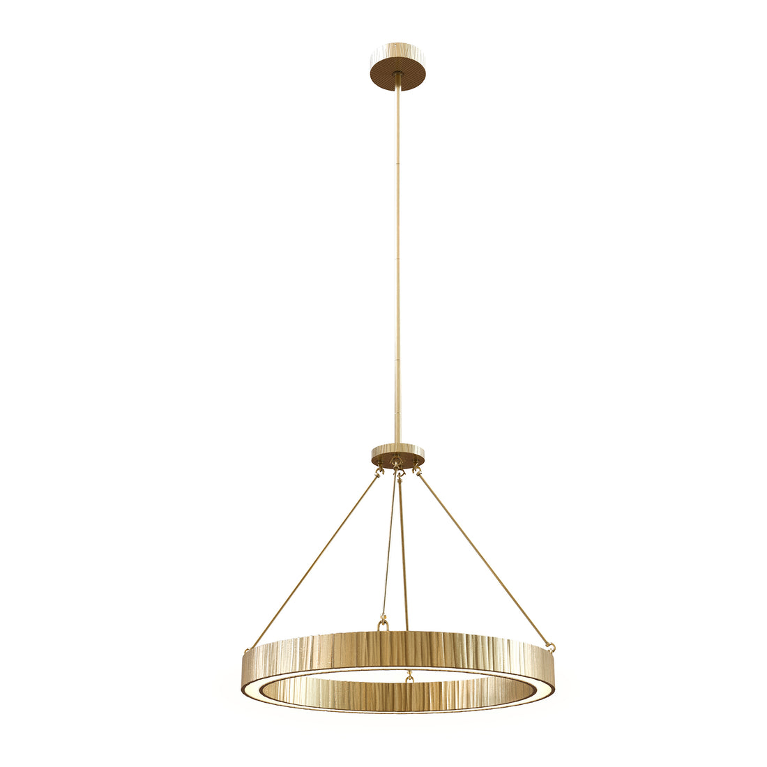 Alora Lighting PD361230VB-UNV Kensington 30-in Pendant Ceiling light - CCT 2700K - Finish: Vintage Brass