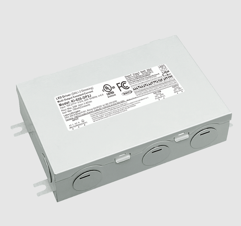 Lotus LED Lights KI-020-DP2J DALI-2 Dimmable 20W Constant Current Programmable Driver