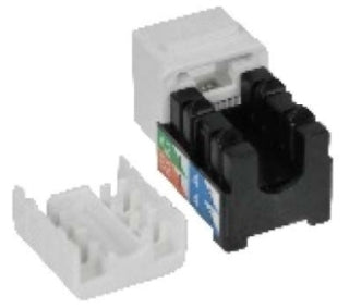 Orbit KJC6A-W Keystone Jack CAT6A, White Finish