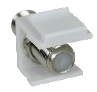 Orbit KJF-W Keystone Jack F-connector, White Finish