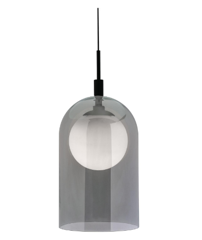 AFX Lighting KRNP08L30D1BK Kiran 8 Inch LED Pendant Light CCT 3000K, 120V, Watt 15W Black Finish