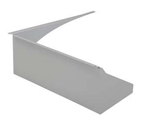 Keystone KT-ALED-GS-L2-R-KIT-S Glare shield | Silver | Right side mounted | Used on Series 2 area lights | Large housing