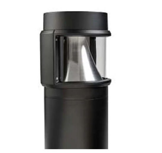 Keystone KT-BLED-SHIELD-180-KIT-B 180° Shield For Cone and Louvered Reflector Bollard Heads - Black