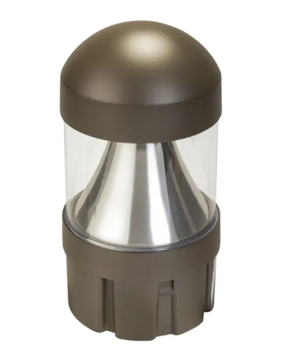 Keystone KT-BLED24PS-1A-UNV-8CSB-VDIM Cone Reflector Dome Top Bollard Head - Photocell - 14 | 19 | 24W - CCT Selectable - 120-277V - Bronze