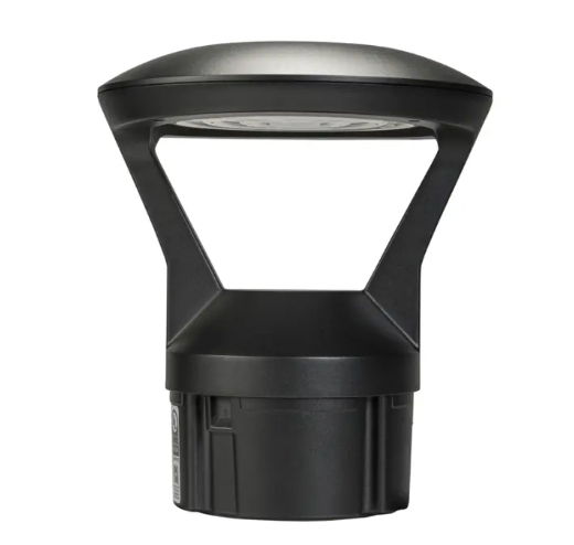 Keystone KT-BLED24PS-3C-UNV-8CSB-VDIM-B Decroative Bollard Head - Photocell - 14 | 19 | 24W - CCT Selectable - 120-277V - Black