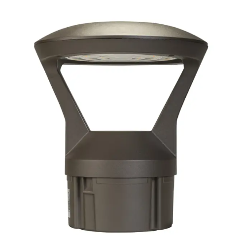 Keystone KT-BLED24PS-3C-UNV-8CSB-VDIM Decroative Bollard Head - Photocell - 14 | 19 | 24W - CCT Selectable - 120-277V - Bronze