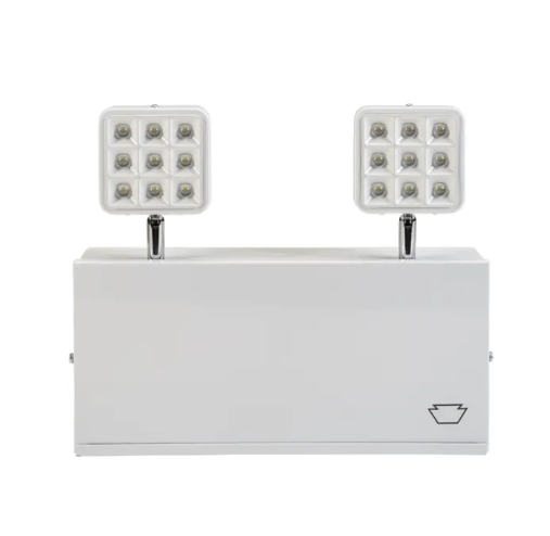 Keystone KT-EM-STNC1-WHWL-SU Steel LED Emergency Light - NYC & Chicago Compliant - 6500K - Battery Backup - 120-277V