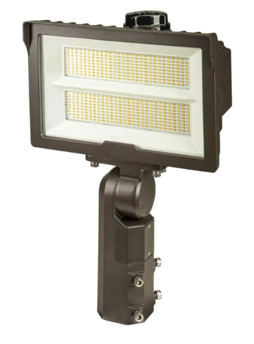 Keystone KT-FLED290PS-R2B-UNV-8CSB-VDIM /TAA XFit High Power LED Flood Light, NEMA 7H x 6V. Selectable Wattage, Multi-Color Temperature, Twistlock Photocell, Voltage 120-277V, Bronze, TAA Compliant