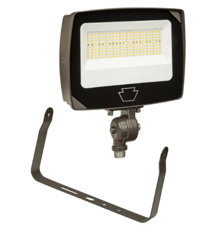 Keystone KT-FLED15PS-R4A-UNV-8CSB-VDIM XFit LED Flood Light, Knuckle, Yoke Mount, Selectable Wattage 15W, 12W, 9W, Multi-Color Temperature, Voltage 120-277V, Bronze