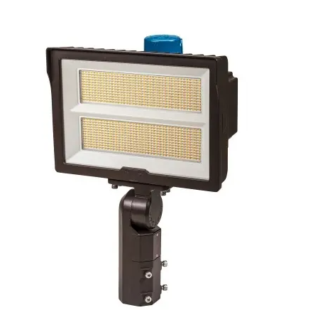 Keystone KT-FLED290PSHV-R2D-UNV-8CSB-VDIM 210/290W LED Flood Light with PhotoCell, 5Hx5V, 277V-480V, CCT Select, Bronze Finish