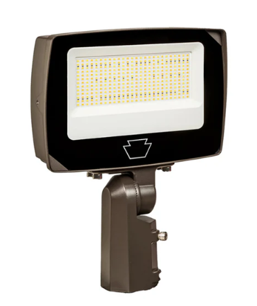 Keystone KT-FLED75PS-R4A-UNV-8CSB-VDIM LED Flood Light w/ Photocell, Selectable Wattage, Voltage 120V-277V, Multi-Color Temperature, Bronze